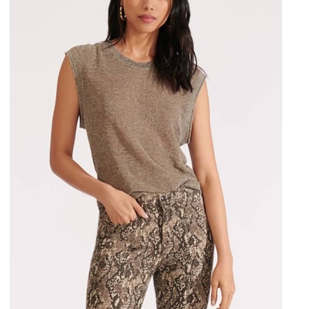 Veronica Beard Foxcroft Farah Pullover Sweater Sleeveless